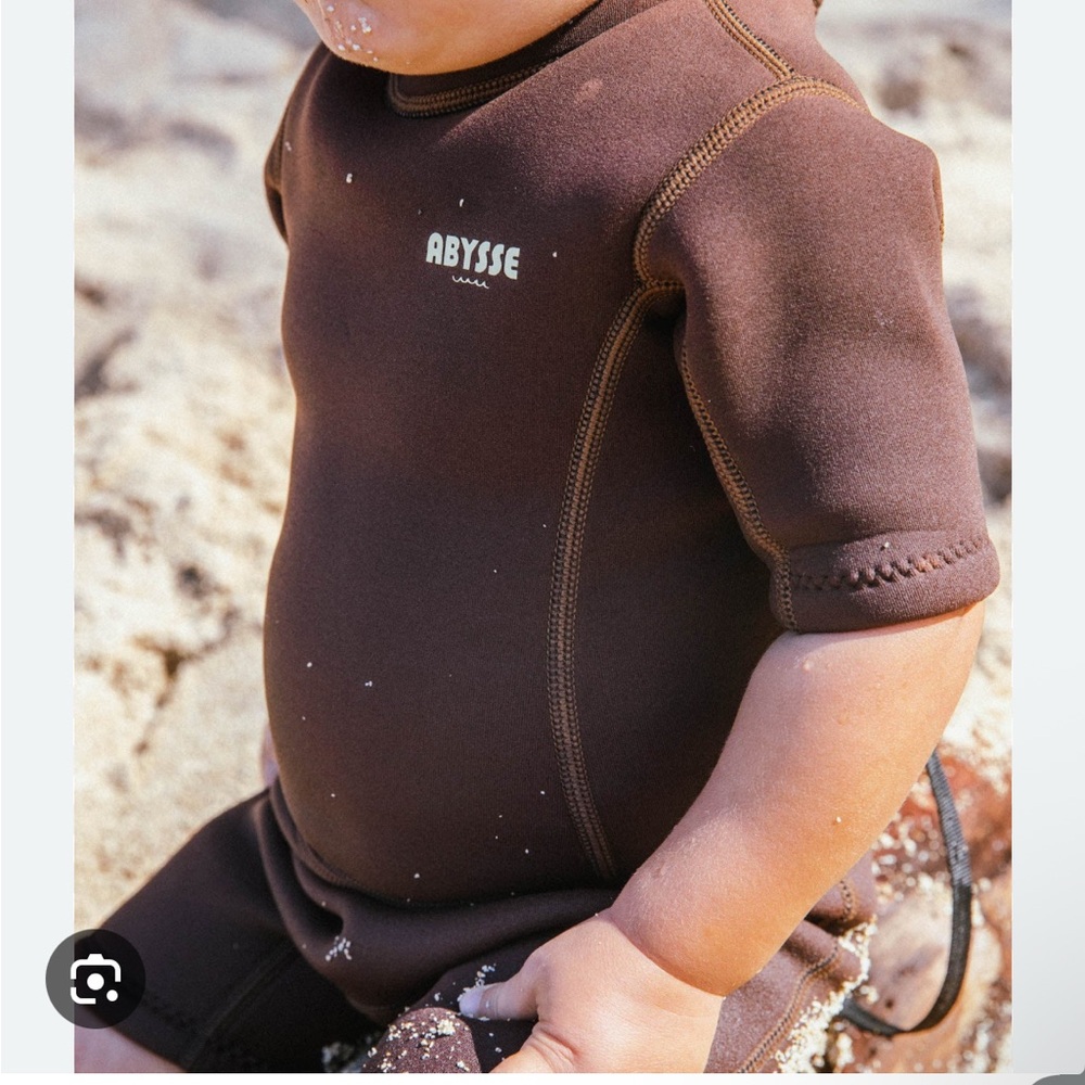 Kids Wetsuit Abysse Honu Mini Springsuit - Reef-Brown Sz 1